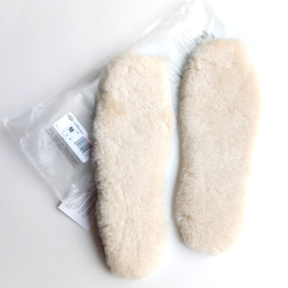 UGG Australian Sheepskin Comfort Insoles 10 43 Cut-To-Fit Plush Cushioned New